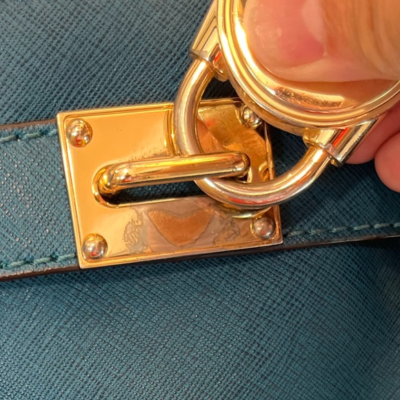 Michael Kors Teal Hamilton Satchel and Wallet Set! - Picture 10 of 16